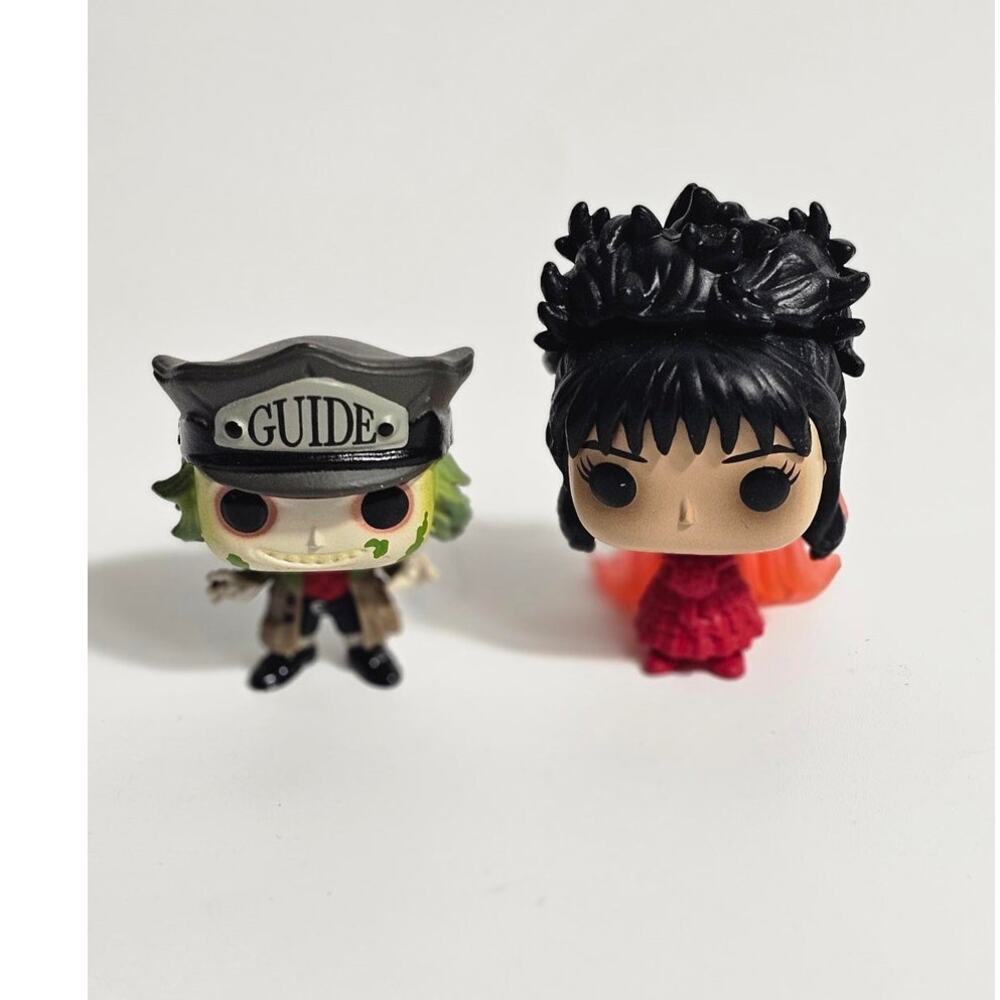 Funko Pocket Pop Beetlejuice & Lydia Deetz Mini Figures Spooky Countdown Horror